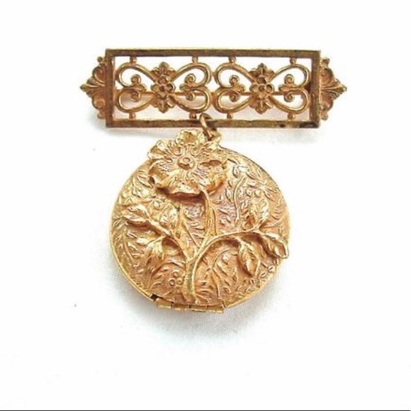 Vintage Locket Designer Miriam Haskell Keepsake - Picture 6 of 8